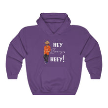Load image into Gallery viewer, Hey Boy Heey! White Logo Hooded Sweatshirt