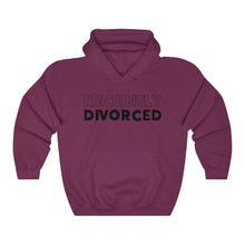 Load image into Gallery viewer, Recently Divorced Black Hooded Sweatshirt