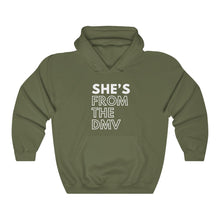 Load image into Gallery viewer, She's From the DMV Unisex Heavy Blend™ Hooded Sweatshirt