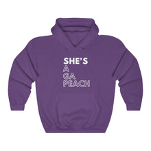 Load image into Gallery viewer, She's A GA Peach Unisex Heavy Blend™ Hooded Sweatshirt