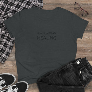 Black Woman Healing Midweight Cotton Tee