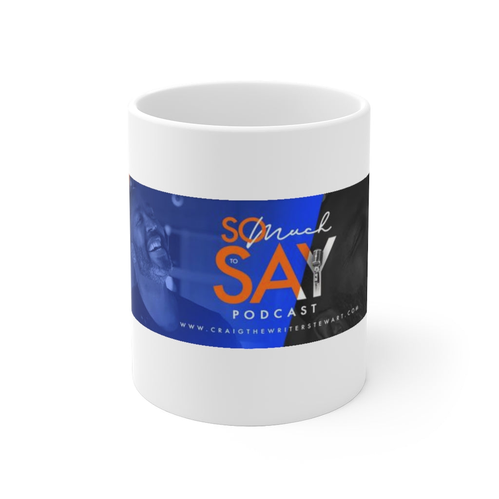 White BANNER Ceramic Mug