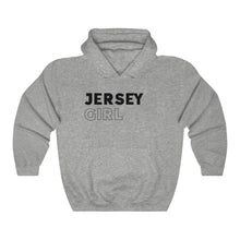 Load image into Gallery viewer, Jersey Girl Black Hooded Sweatshirt