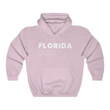 Load image into Gallery viewer, Florida Girl White Hooded Sweatshirt