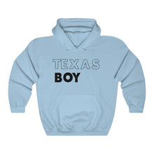 Load image into Gallery viewer, Texas Boy Black Hooded Sweatshirt