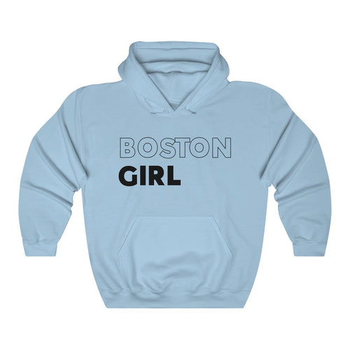 Boston Girl Black Hooded Sweatshirt