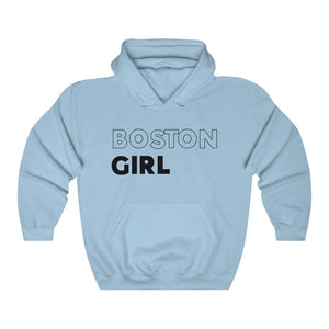 Boston Girl Black Hooded Sweatshirt
