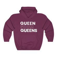 Load image into Gallery viewer, Queen From Queens White Hooded Sweatshirt