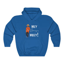 Load image into Gallery viewer, Hey Boy Heey! White Logo Hooded Sweatshirt