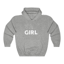 Load image into Gallery viewer, VA Girl White Hooded Sweatshirt