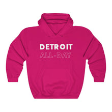 Load image into Gallery viewer, Detroit All-Day White Hooded Sweatshirt