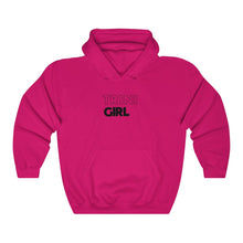 Load image into Gallery viewer, Trini Girl Black Hooded Sweatshirt