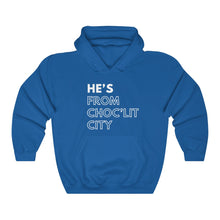 Load image into Gallery viewer, He's from Choc'Lit City Unisex Heavy Blend™ Hooded Sweatshirt