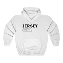 Load image into Gallery viewer, Jersey Girl Black Hooded Sweatshirt