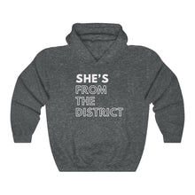 Load image into Gallery viewer, She's From the District Unisex Heavy Blend™ Hooded Sweatshirt