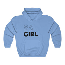 Load image into Gallery viewer, VA Girl Black Hooded Sweatshirt