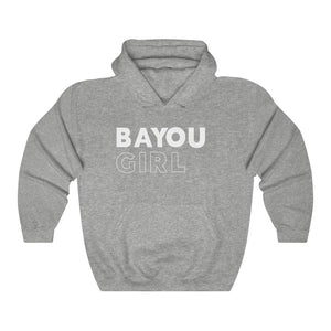 Bayou Girl White Hooded Sweatshirt