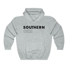 Load image into Gallery viewer, Southern Girl Black Hooded Sweatshirt