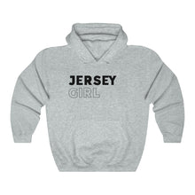 Load image into Gallery viewer, Jersey Girl Black Hooded Sweatshirt