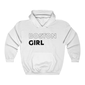 Boston Girl Black Hooded Sweatshirt