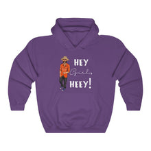 Load image into Gallery viewer, Hey Girl Heey! White Logo Hooded Sweatshirt