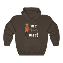 Load image into Gallery viewer, Hey Girl Heey! White Logo Hooded Sweatshirt