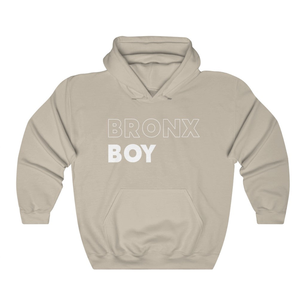 Bronx Boy White Hooded Sweatshirt