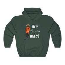 Load image into Gallery viewer, Hey Girl Heey! White Logo Hooded Sweatshirt