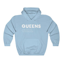 Load image into Gallery viewer, Queens Girl White Hooded Sweatshirt