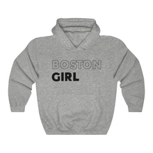 Load image into Gallery viewer, Boston Girl Black Hooded Sweatshirt