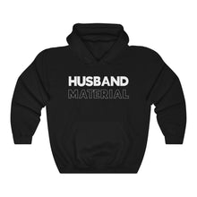 Load image into Gallery viewer, Husband Material White Hooded Sweatshirt