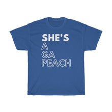 Load image into Gallery viewer, She&#39;s A GA Peach Unisex Heavy Cotton Tee