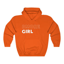 Load image into Gallery viewer, BMore Girl White Hooded Sweatshirt