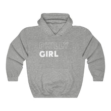 Load image into Gallery viewer, Philly Girl White Hooded Sweatshirt