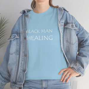Black Man Healing Unisex Heavy Cotton Tee