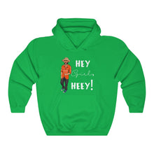 Load image into Gallery viewer, Hey Girl Heey! White Logo Hooded Sweatshirt