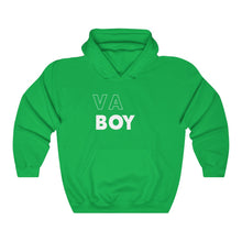 Load image into Gallery viewer, VA Boy White Hooded Sweatshirt