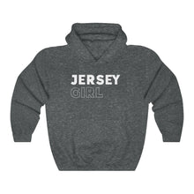Load image into Gallery viewer, Jersey Girl White Hooded Sweatshirt
