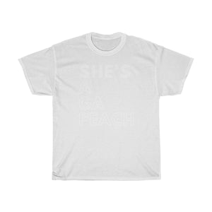 She's A GA Peach Unisex Heavy Cotton Tee