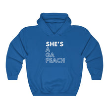 Load image into Gallery viewer, She's A GA Peach Unisex Heavy Blend™ Hooded Sweatshirt