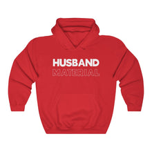 Load image into Gallery viewer, Husband Material White Hooded Sweatshirt