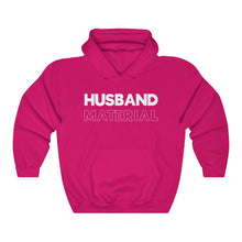 Load image into Gallery viewer, Husband Material White Hooded Sweatshirt