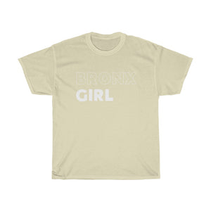 Bronx Girl White Unisex Heavy Cotton Tee