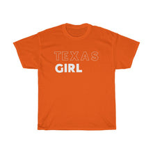 Load image into Gallery viewer, Texas Girl White Unisex Heavy Cotton Tee