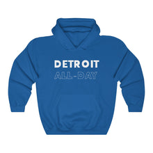 Load image into Gallery viewer, Detroit All-Day White Hooded Sweatshirt