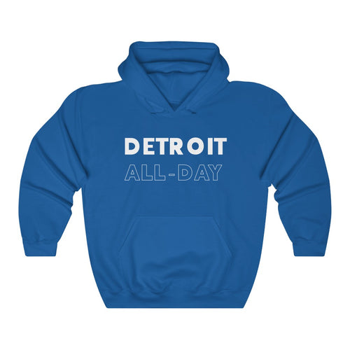 Detroit All-Day White Hooded Sweatshirt