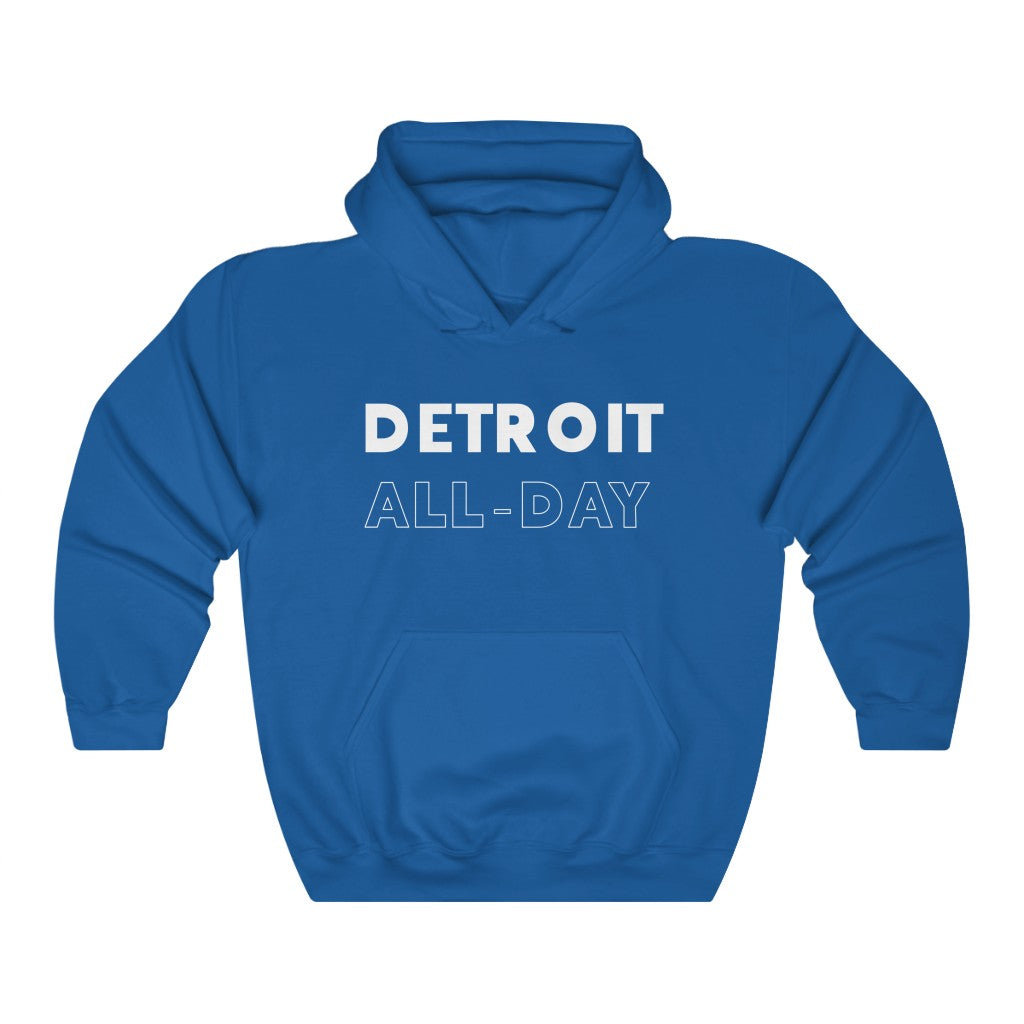 Detroit All-Day White Hooded Sweatshirt