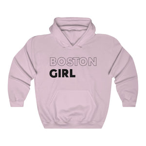 Boston Girl Black Hooded Sweatshirt