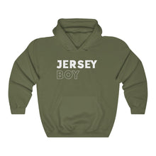 Load image into Gallery viewer, Jersey Boy White Hooded Sweatshirt