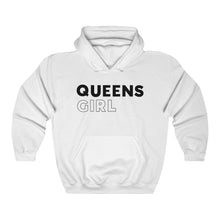 Load image into Gallery viewer, Queens Girl Black Hooded Sweatshirt